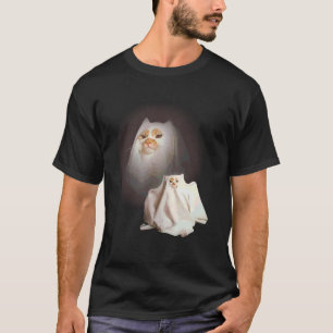 T-shirt Chat fantôme Chaton fantôme Chat drôle Mème Hallow