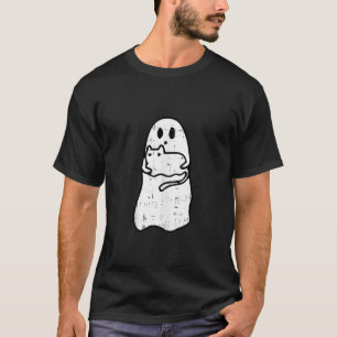 T-shirt Chat Fantôme Costume Halloween Ghoul Kitten Hommes