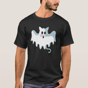 T-shirt Chat Fantôme Cute Chat Kitty Chat Halloween