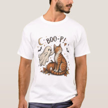 Chat fantôme orange tabby Boo-P Nose Boop Hallowee