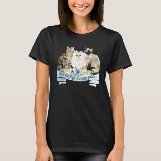 T-shirt Chat Femmes Ca Kitty Parties scintillant Chat