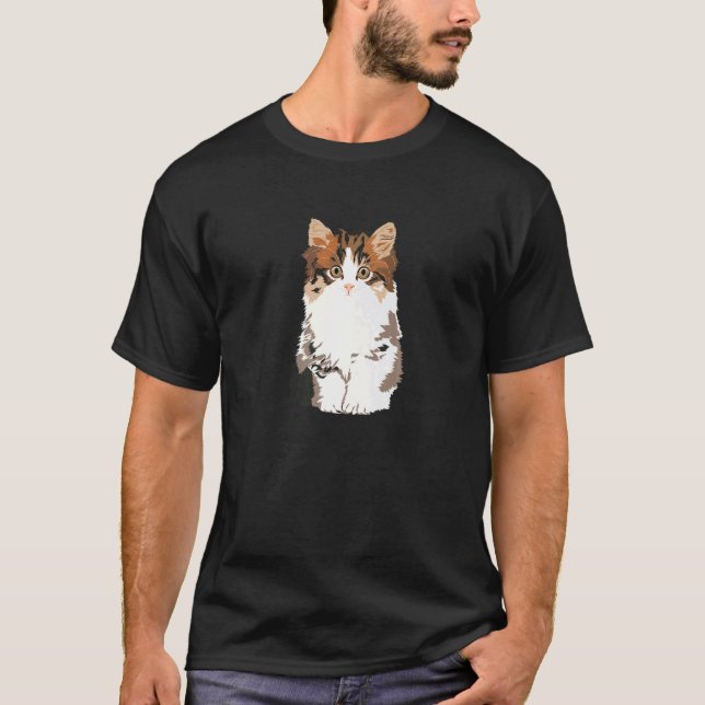 T-shirt Chat Fluffy (Devant)