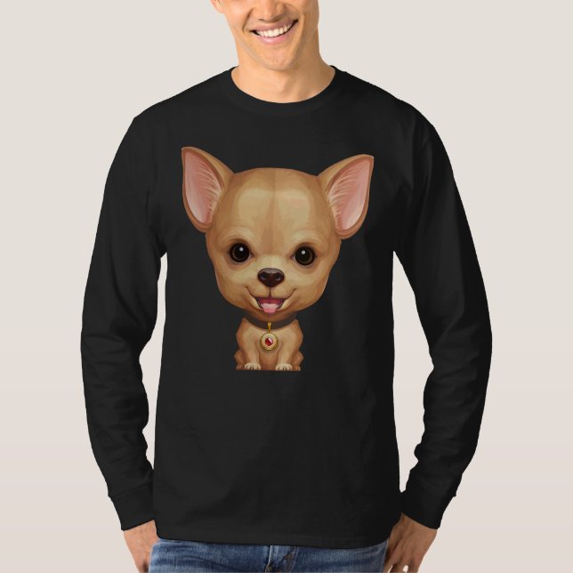 T-shirt Chat Foi Smooth Chihuahua (Devant)