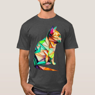 T-shirt Chat Foldy Feline Origami