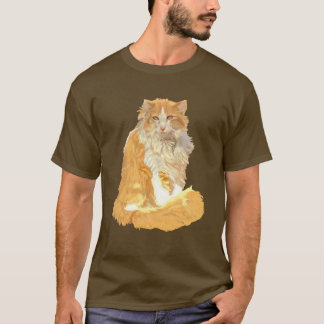 T-shirt Chat forestier norvégien