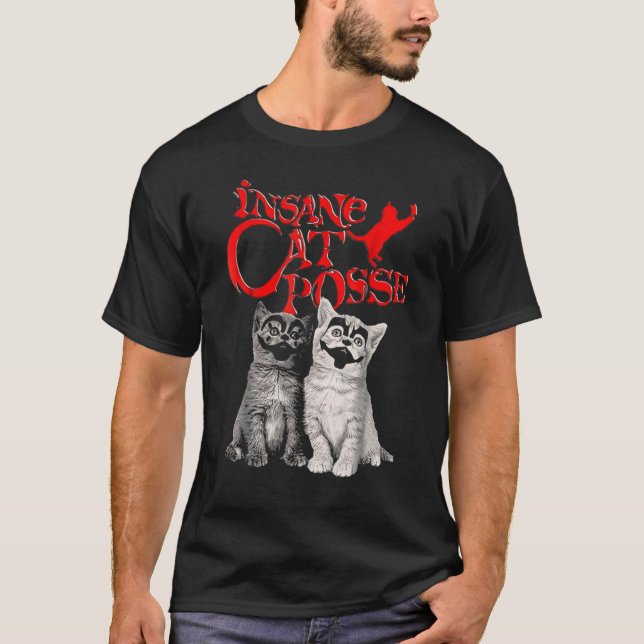 T-shirt Chat fou Chat Posse (Devant)
