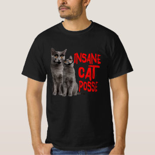 T-shirt Chat fou Posse Cirque Chat Choquant Hilarious Nau