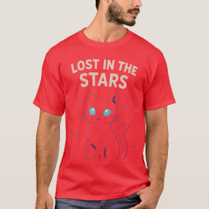 T-shirt Chat Galaxie – Perdu dans les Étoiles