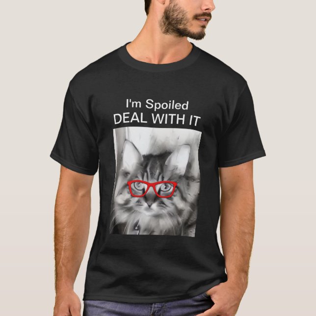 T-shirt chat gâté (Devant)