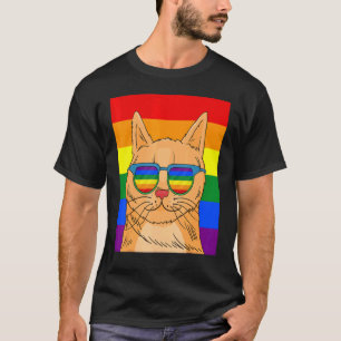 T-shirt Chat Gay pride Cute Lgbt Animal Animaux Animaux An