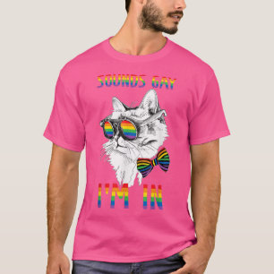T-shirt Chat gay pride Rainbow LGBT Sonne Gay Im En LGBTQ