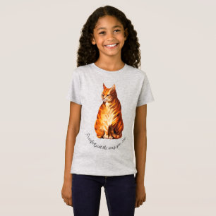 T-shirt chat gingembre