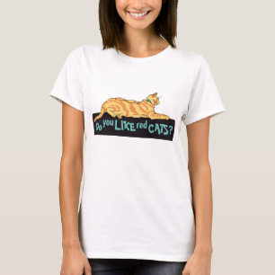 T-shirt Chat Ginger Striped Aimez-Vous Les Chats Rouges ?