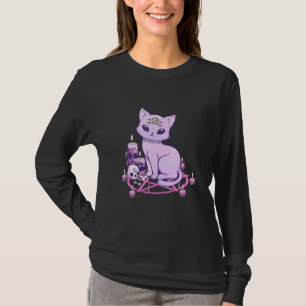 T-shirt Chat gothique pastel Créatif Chat wicca Créatif Ae