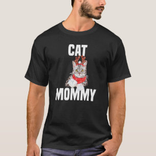 T-shirt Chat gris mignon avec le costume de renne chat mam