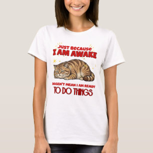 T-shirt Chat Grumpy Citation Sarcasique