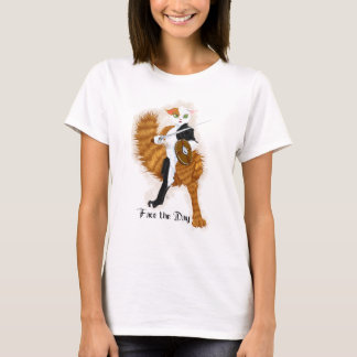 T-shirt Chat Guerrier Calico Grimalkin