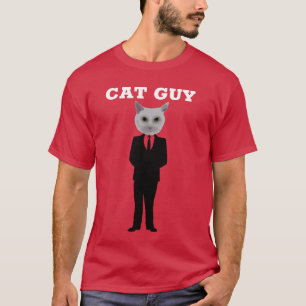 T-SHIRT CHAT GUY (CHAT PORTANT UN CHAMP D'AFFAIRES) T-SHIR