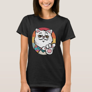 T-shirt Chat Hawaïen Aloha Drôle Rétro Chat Chaton Hommes
