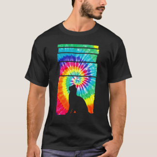 T-shirt Chat Hippie Tie Dye Chat