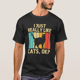 T-shirt Chat Homme Femme Chat Noir Chat Personne Chats
