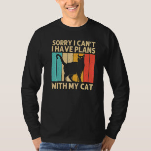 T-shirt Chat Homme Femme Chat Noir Chat Personne Chats