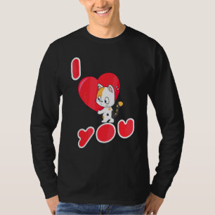 T-shirt Chat I Love You Kitten