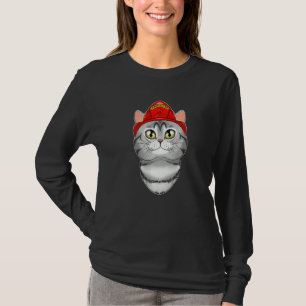 T-shirt Chat I pompier Chat I pompier Américain Shorthair