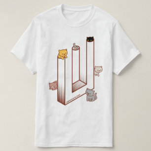 T-shirt chat - Illusion Optique Trident Impossible