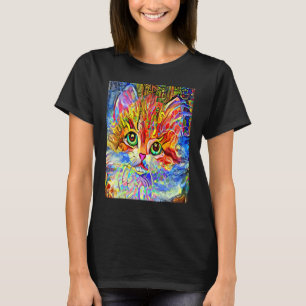 T-shirt CHAT IMPRESSIONNISTE Chaton Minou Je Suis Un Chat 
