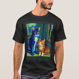 T-shirt Chat impressionniste surréaliste Impressionnisme C