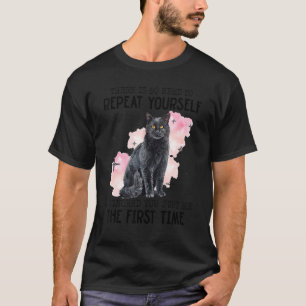 T-shirt Chat Inutile De Vous Répéter