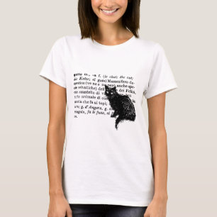 T-shirt Chat italien de dictionnaire
