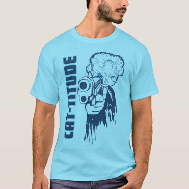 T-shirt Chat-itude Haute Mode ronde col Tee (Devant)
