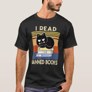 T-shirt Chat j'ai lu des livres interdits Bookworms livre