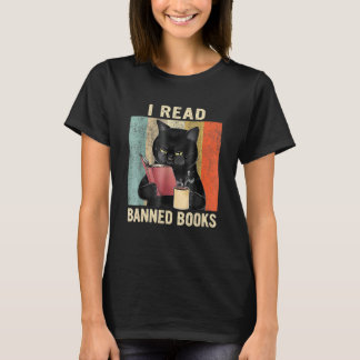 T-shirt Chat J'ai lu des livres interdits Lecteurs de livr