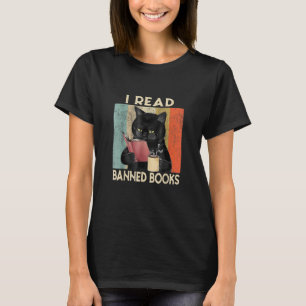 T-shirt Chat J'ai lu des livres interdits Les livres des