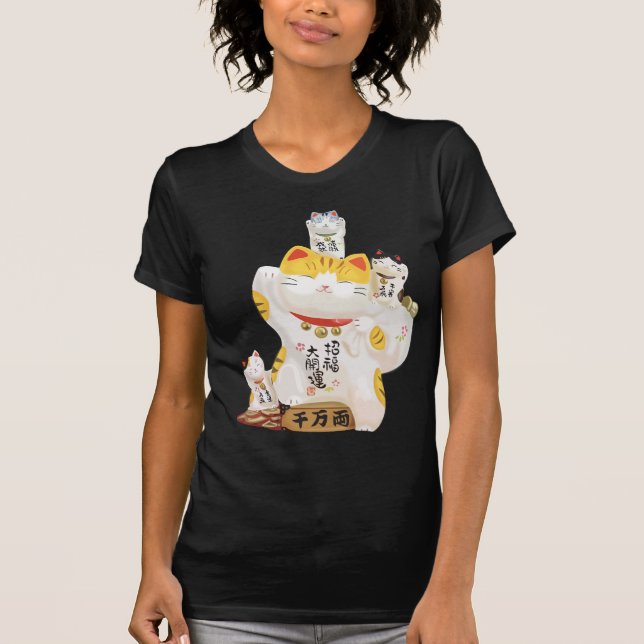 T-shirt Chat japonais Lucky (Devant)