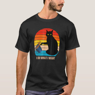 T-shirt Chat Je Fais Ce Que Je Veux Je Fais Ce Que Je Veux
