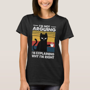 T-shirt Chat Je ne fais pas valoir Je ne fais qu'expliquer
