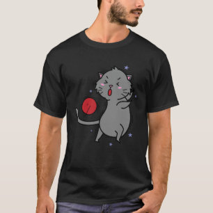 T-shirt Chat jouant à Dodgeball ou Fireball
