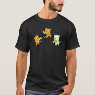 T-shirt Chat Jouant Du Violon Violoncelliste Chat Violoni