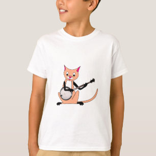 T-shirt Chat jouant le banjo