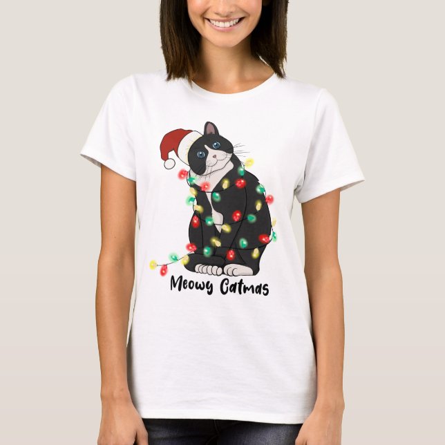T-shirt Chat Joyeux Catmas (Devant)