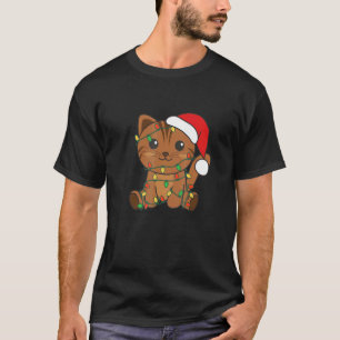 T-shirt Chat Joyeux Noël Animaux d'hiver Chats Noël 