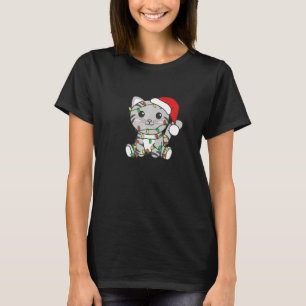 T-shirt Chat Joyeux Noël Animaux d'hiver Chats Noël
