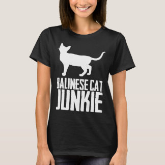 T-shirt Chat-junkie balinais