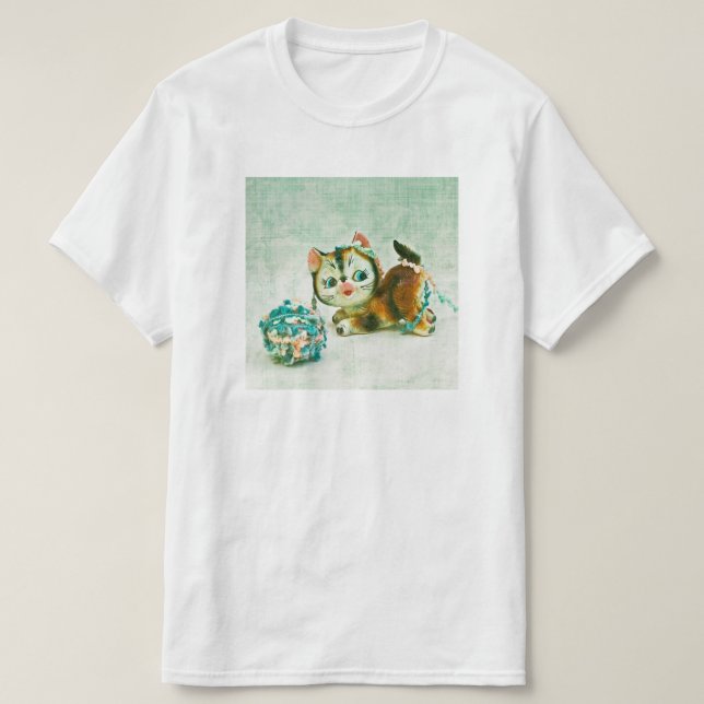 T-shirt Chat Kitty vintage (Design devant)