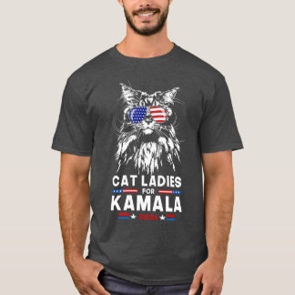 T-shirt Chat Ladies pour Kamala Funny Chat 2024 Kamala 1