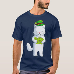T-shirt Chat Leprechaun Happy Jour de la Saint Patrick irl